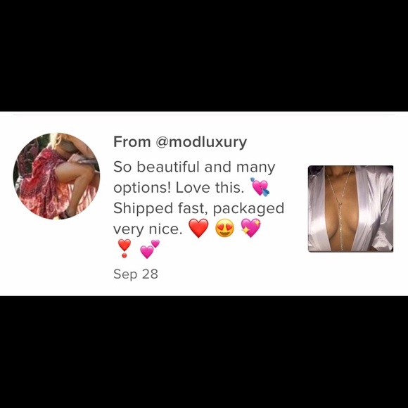 New! Rhinestone Tassel Choker Necklace - Picture 7 of 8